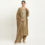 Dust Brown Color Unstitched Tissue suit