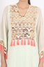 Beige Color Embroidered Stitched Kaftan With Dhoti Pant Design