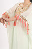 Beige Color Embroidered Stitched Kaftan With Dhoti Pant Design