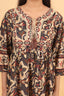 Beige Sequins Floral Print Work Short Dress
