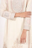 Cream Color Heavy Embroidered Stitched Palazzo Set