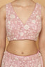 Sequins Embroidered Crop-Top Palazzo Set With Jacket