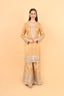 Mustard Heavy Sequins Embroidery Sharara Set