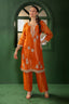 Silk Kurta Set with Embellished Dupatta