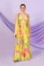 Floral Palazzo Set With Cape