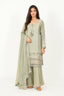 Sea Green Color Stitched Plazo Set