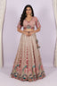 Multi-Thread Embroidered Bridal Lehenga Set