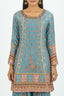 Ice Blue Embroidered Sharara Set
