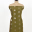 Olive Green Unstitched Chanderi Suit