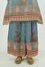 Ice Blue Embroidered Sharara Set