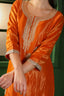 Silk Kurta Set with Embellished Dupatta