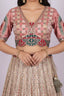 Multi-Thread Embroidered Bridal Lehenga Set
