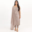 Mauve Color Unstitched Tissue Suit