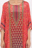 Rani Color Embroidered Stitched Kaftan With Pent Design