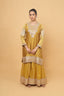 Mustard Embroidered Sharara Set
