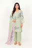Sea Green Color Stitched Cotton Suit