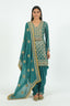 Rama Green Dhoti Kurti Set With Dupatta