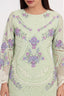 Sea Green Color Stitched Cotton Suit