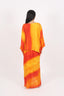 Sunset Orange Kaftan With Dhoti Pants