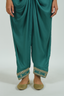 Rama Green Dhoti Kurti Set With Dupatta