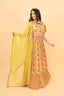 Floral Printed Gown With Stylish Sleeves