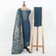 Teal Blue Color Unstitched Burberry Suit