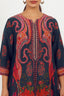 Navy Color Printed Stitched Kurta Set