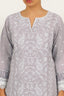Lavender Color Stitched Cotton Suit
