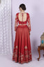 Red Embroidered Lehenga & Matching Dupatta