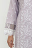 Lavender Color Stitched Cotton Suit
