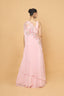 Baby Pink Sequins Embroidered Gown