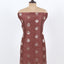 Saddle Brown Color Unstitched Chanderi Suit