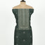 Green Color Unstitched Linen Suit