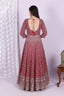 Designer Red Embroidered Anarkali Suit with Matching Dupatta