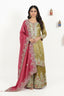 Brocade Sharara Set with Heavy Embroidery & Dupatta