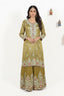 Brocade Sharara Set with Heavy Embroidery & Dupatta