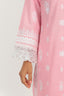 Pink Color Stitched Cotton Suit