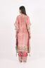 Blush Pink Heavy Thread Embroidered Stitched Kaftan With Pant