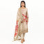 Beige Color Unstitched Tissue Suit