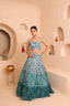Heavy Embroidered Net lehenga with Blouse