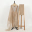 Beige Color Unstitched Tissue Suit
