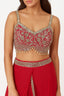 Red Embroidered Drape Saree