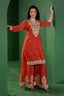 Embroidered Sharara Set with Dupatta