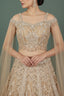 Heavy Embroider  Lehenga Set with Cape Dupatta