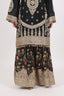 Black Heavy Embroidered Stitched Sharara Set
