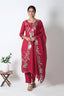 Semi Stitched Chanderi Suit
