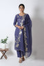 Semi Stitched Chanderi Suit